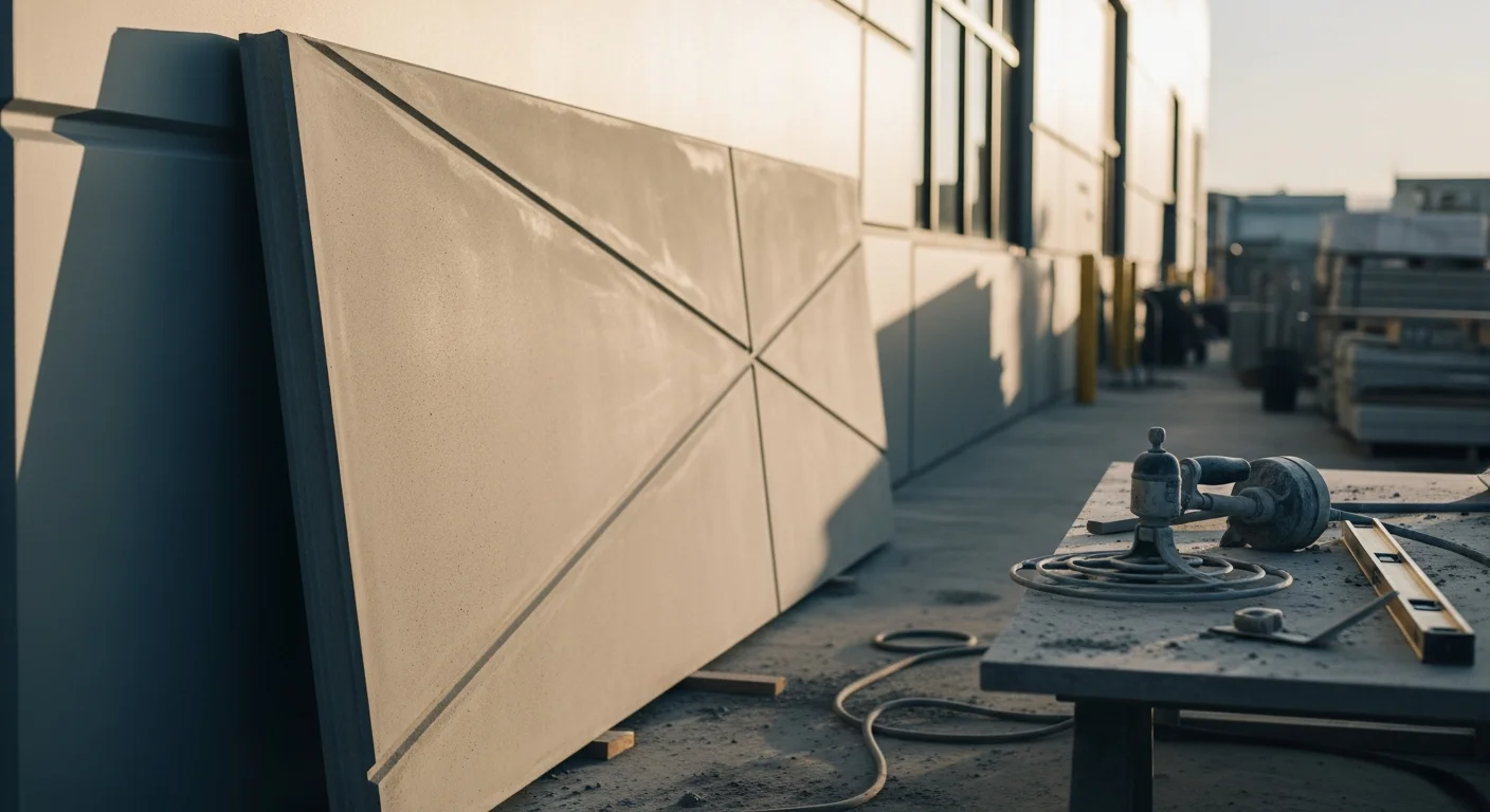Custom precast concrete columns and architectural elements
